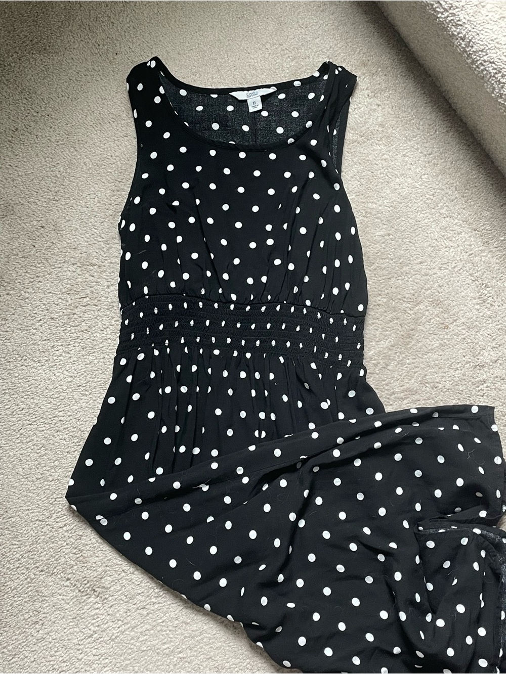 XS Polka Dot Sleeveless Maxi Dress from Croft & Barrow